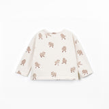 Printed jersey LS T-shirt - Chick skein
