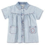 short dress - blue light denim