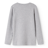 Tee LS - Modal Melange - Light Grey Melange