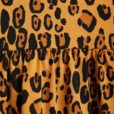 Basic Leopard SS Dress Tencel Beige