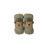 Junus Booties | Terrier - Stone Nubuck