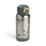 Insulated straw bottle | Tiny trails - Green