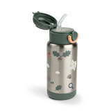 Insulated straw bottle | Tiny trails - Green