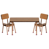 Table And Chair Set, Mouse - Dark Powder