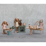 Fireplace, Miniature - Dusty green