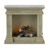 Fireplace, Miniature - Dusty green