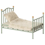 Vintage single bed, Mouse - Mint