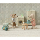 Toothbrush set in bag, Mouse - Blue stripe