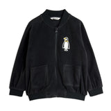 Penguin patch microfleece jacket - Black