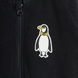 Penguin patch microfleece jacket - Black