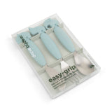 Easy-grip cutlery set | Deer friends - Blue