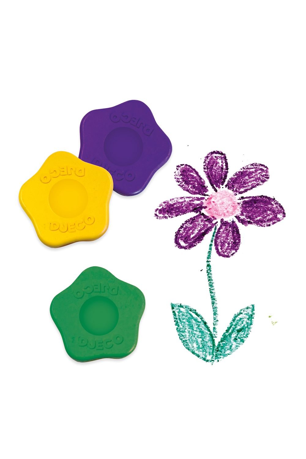 12 bloemenkrijtjes voor jonge kinderen van Djeco | Kids Conceptstore Le Fanfare