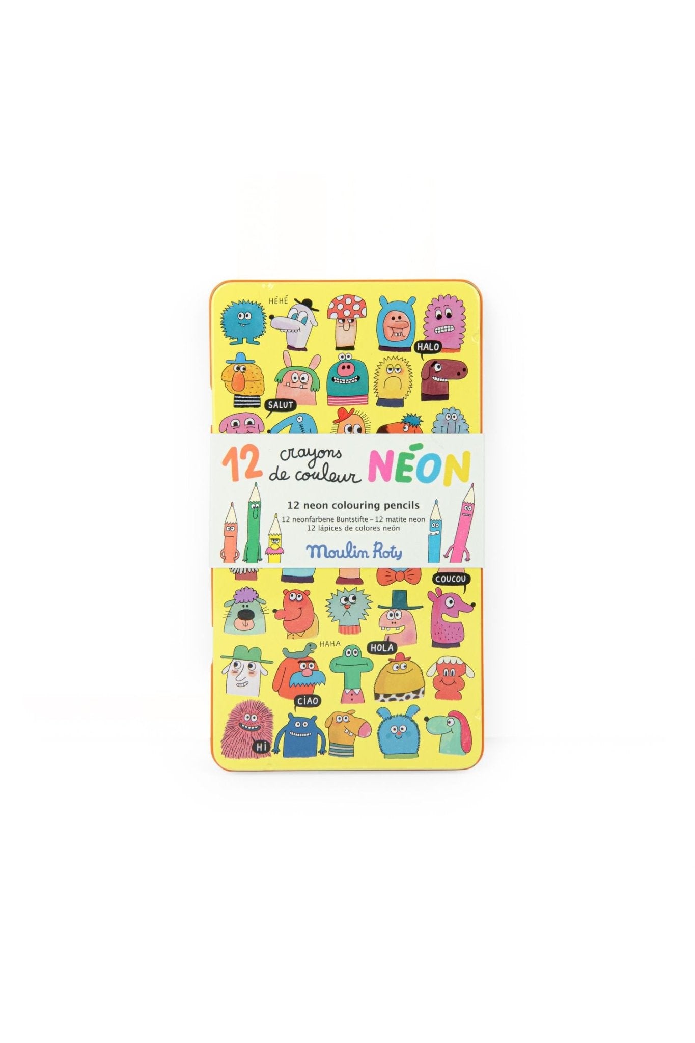 12 neonkleurpotloden - Les Schmouks van Moulin Roty | Kids Conceptstore Le Fanfare