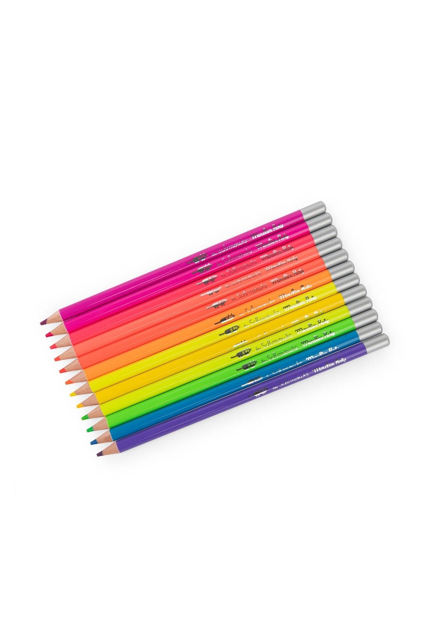 12 neonkleurpotloden - Les Schmouks van Moulin Roty | Kids Conceptstore Le Fanfare