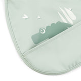 Tiny pocket bib 2-pack | Croco - Green