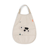 Pull-over bib | Tiny farm - Sand
