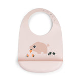 Silicone bib | Pigee - Powder