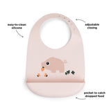 Silicone bib | Pigee - Powder