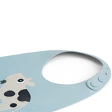 Silicone bib | Dotti - Blue