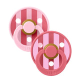 BIBS Studio Colour Block 2 pack - Baby Pink Coral mix