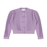 Wine Shiny Cardigan - Lilac