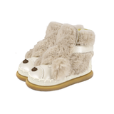 Donsje Dubu Exclusive Shoes Poodle Off White Metallic Leather