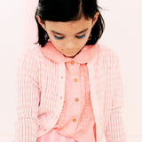 Xerox cotton cardigan - blush