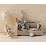 Rabbit, Micro - Sand - Rose knitted suit