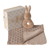 Rabbit rattle set - Cream peach