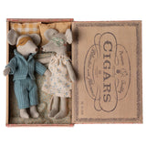 Mum And Dad Mice In Cigarbox