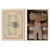 Sleepy Wakey Baby Mouse In Matchbox - Rose