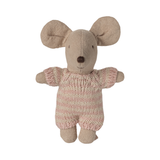Baby mouse in carry cot - Rose