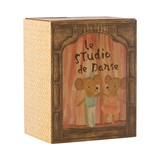 Ballet mice in dance studio, Little sister and brother