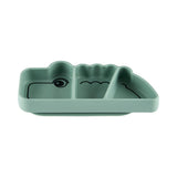 Silicone Stick&Stay snack plate | Croco - Green