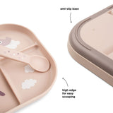 Foodie compartment plate | Happy clouds - Powder