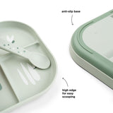 Foodie compartment plate | Croco - Green