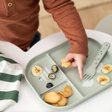 Foodie compartment plate | Croco - Green