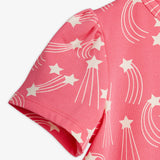 Starfall aop puff sleeve ss top - Pink
