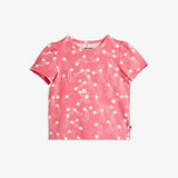 Starfall aop puff sleeve ss top - Pink