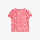 Starfall aop puff sleeve ss top - Pink
