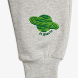 Planet emb sweatpants - Grey Melange