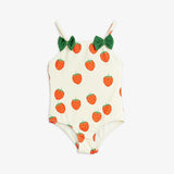 Strawberries aop swimsuit - Off-white