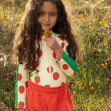 Strawberries aop ls uv swimsuit - Off-white
