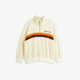 Alien City FC emb half zip terry sweatshirt - Off-white
