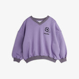 Football emb sweatshirt - Purple