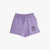 Football emb sweatshorts - Purple