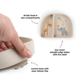 Stick&Stay compartment bowl | Celebration - Sand