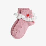 Heart lace 1-pack socks