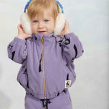 Penguin aop fleece jacket - Purple