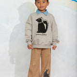 Skunk chenille sweatshirt - Grey